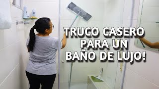 CÓN DOS COSAS BLANQUEARÁS TODO TU BAÑO ( paredes, pisos, puerta, inodoro ) RUTINA DE ASEO SALVADORA!