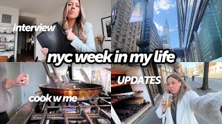 nyc weekly vlog: another interview, meal ideas, packing for DC, job updates and more!