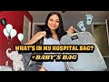 WHAT'S IN MY HOSPITAL BAG FOR LABOR & DELIVERY | WHAT'S IN BABY'S HOSPITAL BAG | FIRST TIME MOM!!🤱🏽