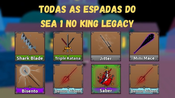 OS MELHORES ITENS PRA FARMAR NO KING LEGACY - Encontrei a melhor combinação  de fruta e espada!!! 