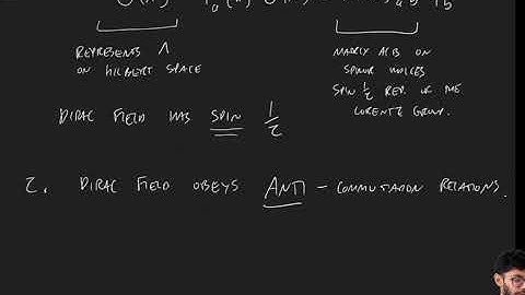 QFT2 Lecture 5c: fermions in canonical quantization