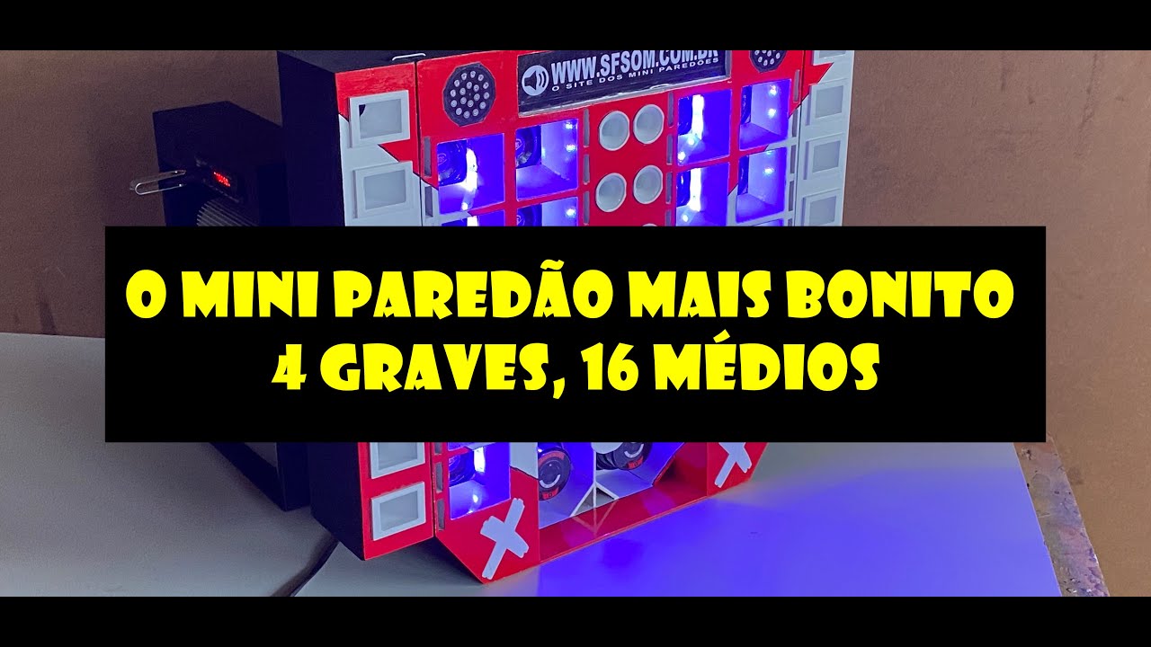 MINI PAREDÃO 4 GRAVES A VENDA NOVO MODELO 