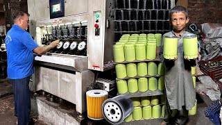 How Truck Engine Oil Filters are Manufactured || Most Amazing Manufacturing Process of Oil Filters
