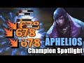 Über 20 Spells ...  Aphelios Champion Spotlight | Alle Kombos und Waffen | [PBE] [Deutsch]