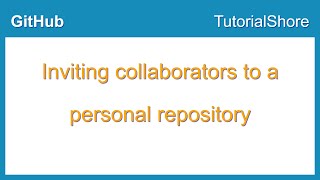 GitHub invite collaborator