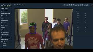 Age and gender detection in realtime with vCloud.ai video analytics screenshot 3