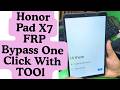 Honor Pad X7 FRP Bypass One Click With TOOl - honor pad x7 frp bypass - honor jms-w09 frp bypass