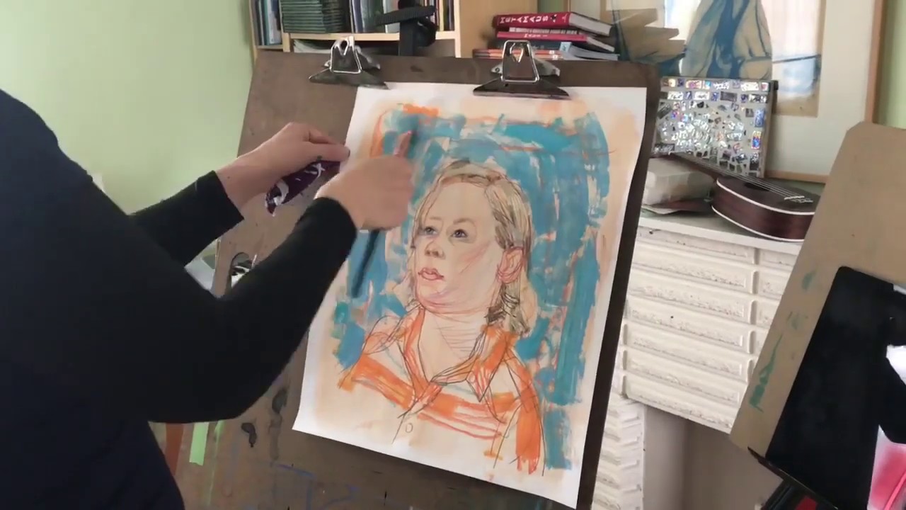 Draw a social distance portrait with author artist Carolyn Fisher!