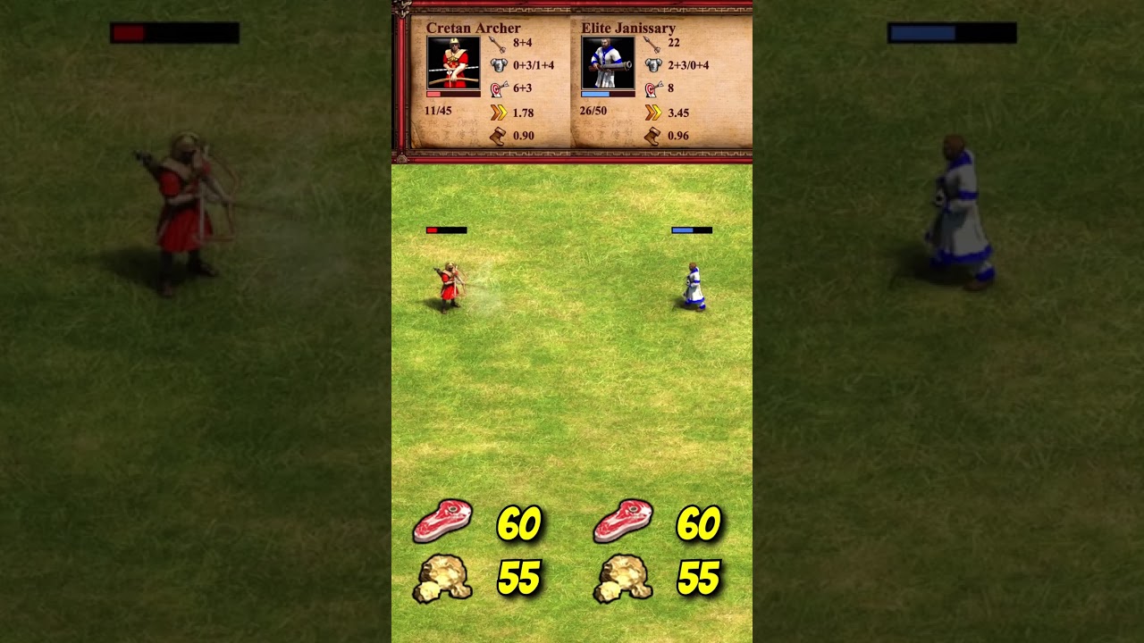 Cretan Archer (Athenians) vs Elite Janissary (AoE2) 