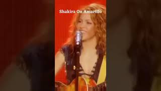 Shakira On Amarillo 💃🎸🎶 #short #shakira