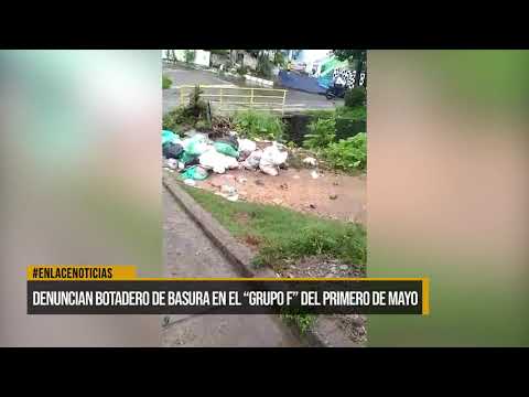 Denuncian botadero de basura en el "Grupo F" del barrio Primero de Mayo