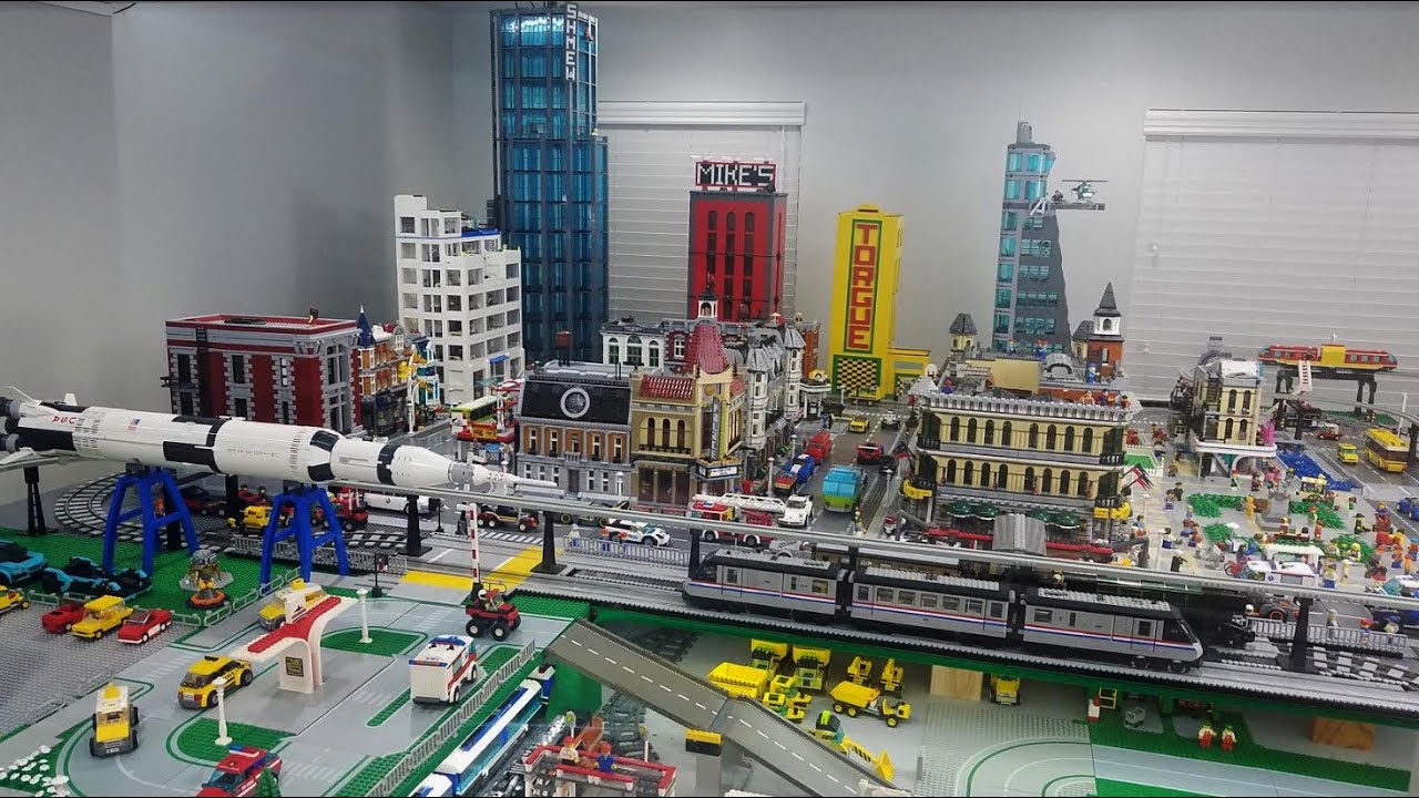 Falde tilbage Faktisk kritiker COMPLETE OVERVIEW: Massive 350+ Square Foot LEGO City!!! - YouTube