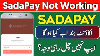 Something Went Wrong | Service Update | SadaPay App Not Working screenshot 1