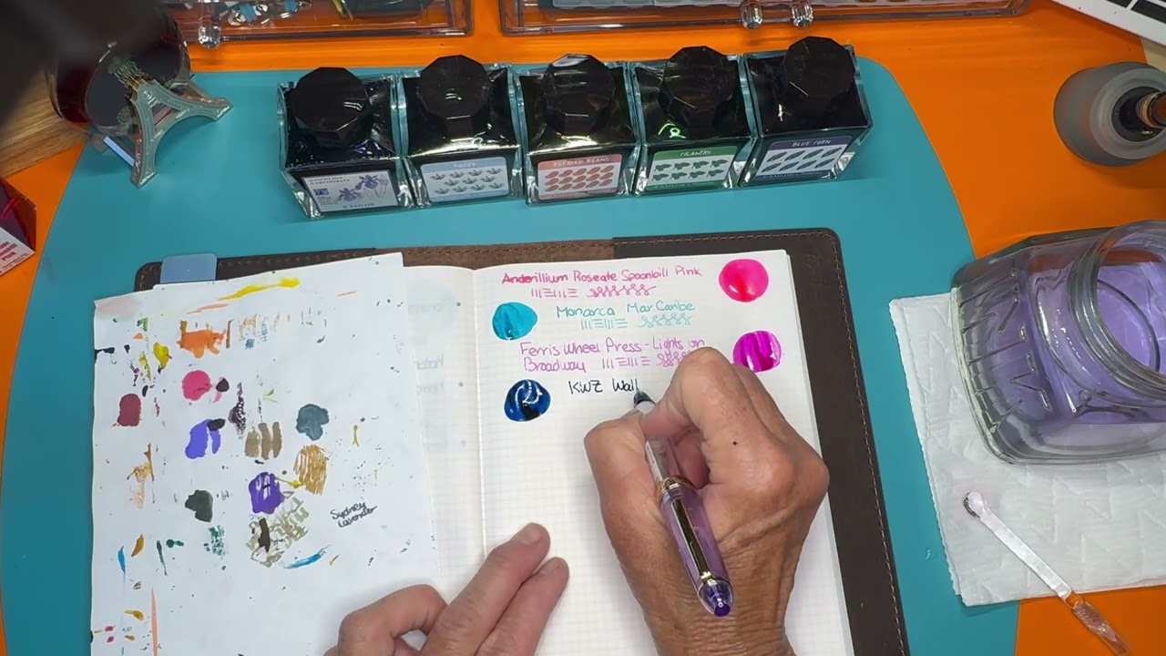 Come swatch a large ink order from Amarillo Stationery with me.