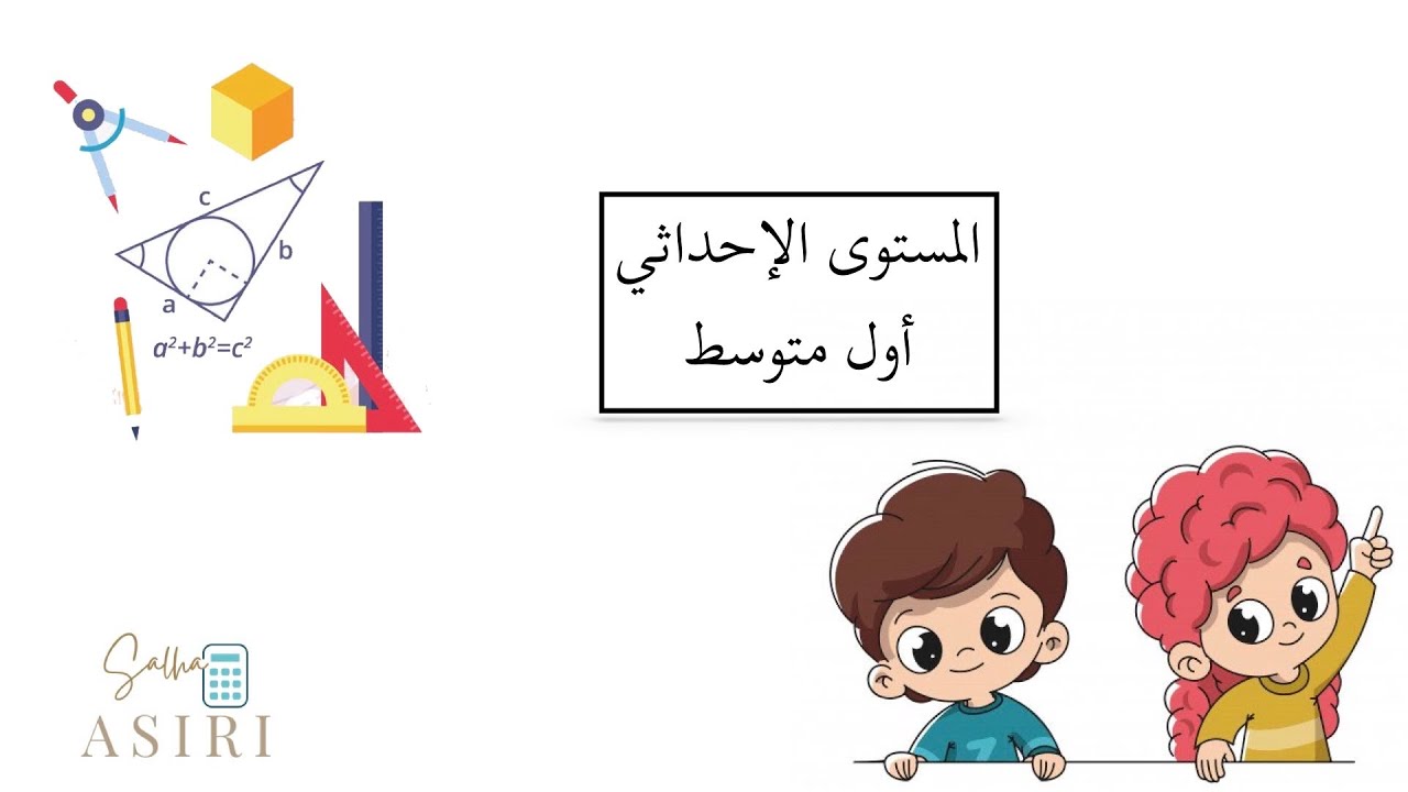 المستوى الاحداثي ( رياضيات الصف الاول متوسط)