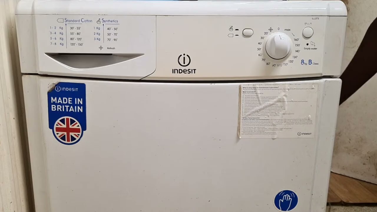 Highlight 1:27:00 – 1:32:00 from Indesit IDC8T3 8KG Condenser Tumble Dryer Full Cycle