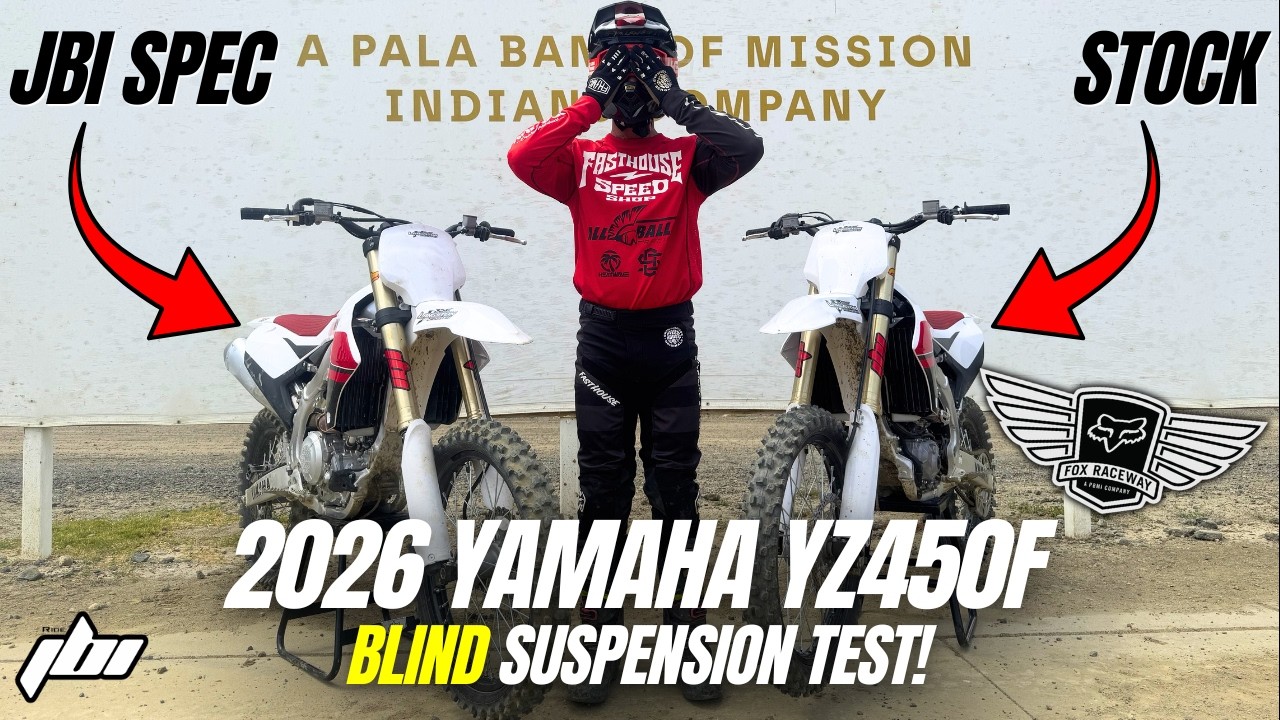 Blind suspension testing with Pro Rider | 2026 Yamaha YZ450F - YouTube