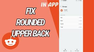 How To Fix And Solve Rounded Upper Back On Reddit App