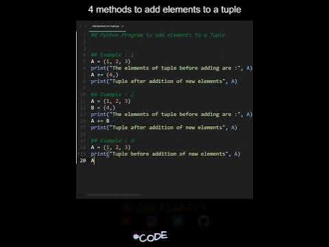 4 methods to add elements to a tuple in Python | Python Examples ...