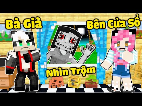 REDHOOD THỬ THÁCH 24GIỜ TRỐN KHỎI BÀ CHẰN BÊN CỬA SỔ TRONG MINECRAFT*MỀU BỊ BÀ GIÀ NHÌN TRỘM BẮT CÓC