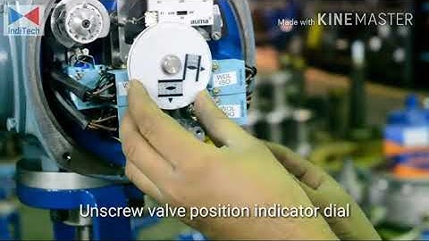 Auma EPAC actuators Limit Setting Procedure Explained - for Blowdown & Control Valves