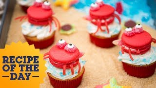 How to Win Summer: Adorable Crab Cupcakes | Food Network screenshot 4