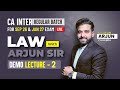 LEC 2 - CA INTER LAW LIVE MAY 26 | SEP 26 | JAN 27 | ARJUN CHHABRA