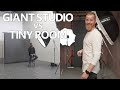 Giant studio vs tiny room  studio lighting tutorial