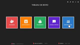 Logiciel de gestion de club de sport - La salle -  برنامج تسيير قاعة رياضية screenshot 1