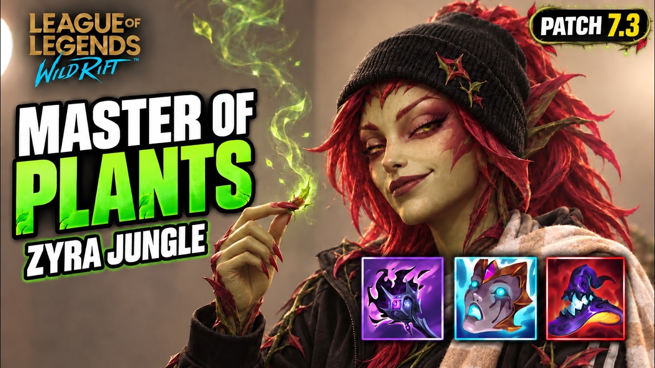 Zyra Jungle Is SMOKING Everyone… | Wild Rift Patch 7.3 🌿💨