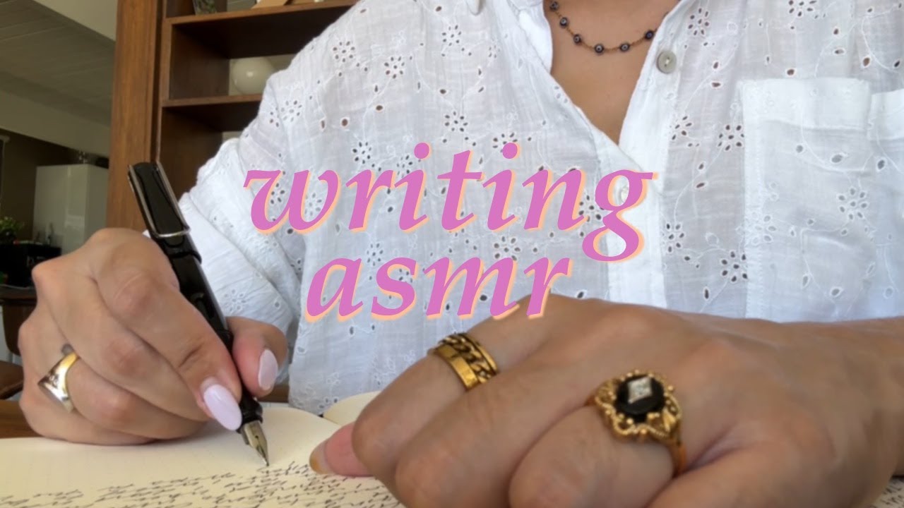 fountain pen writing asmr // morning pages journaling YouTube