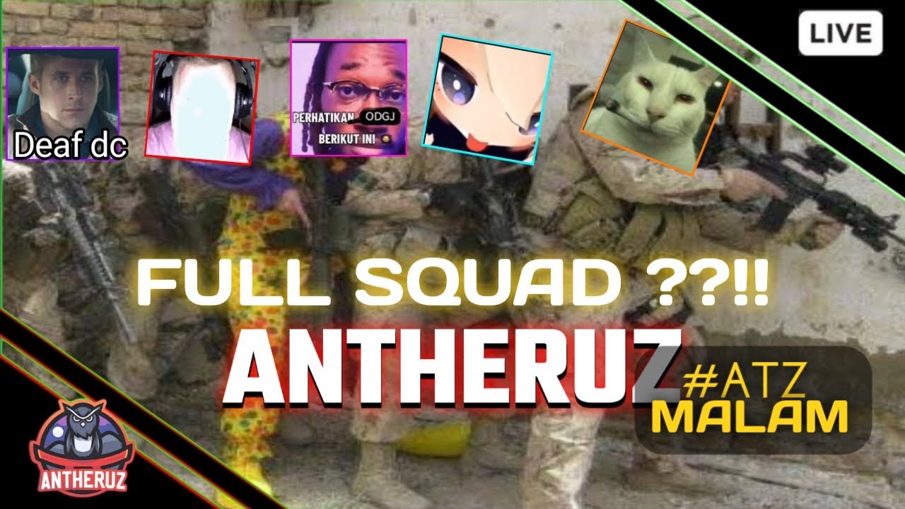 AKANKAH FULL SQUAD MALAM JUMAT INI?? - ATZ Bermain Game Random (LIVE) 