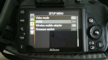 Setup Nikon D3300 to plug in Hdmi monitor