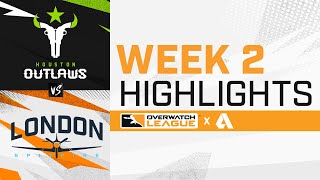 Houston Outlaws VS London Spitfire - Overwatch League 2021 Highlights | Week 2 Day 3