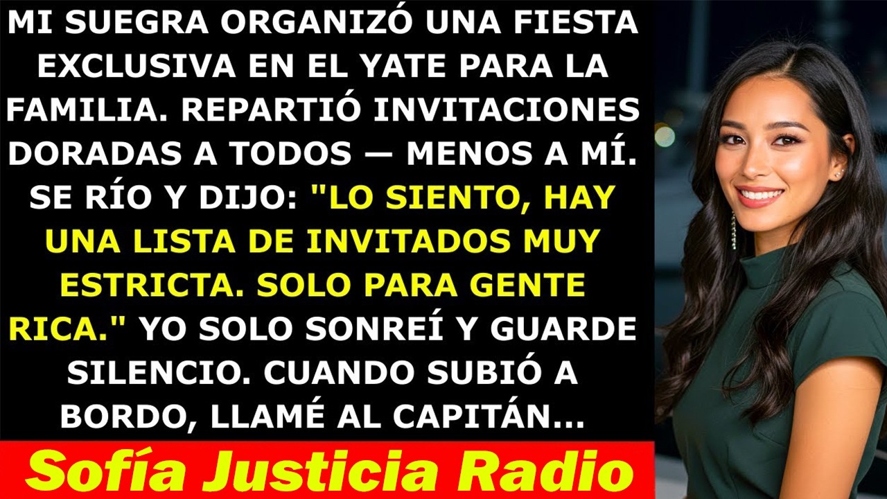 Mi Suegra Invitó a Todos a la Fiesta en el Yate Menos a Mí — Pero Yo Solo Sonreí y Llamé al Capitán