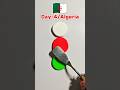 Day-4/Algeria Red White an Green Flag color mixing #colormixing #satisfyingart #asmart #Algeria