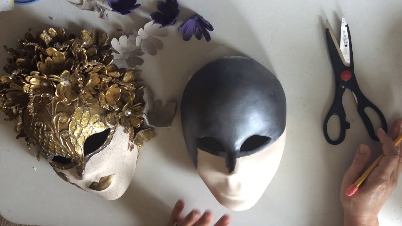 Como hacer una máscara veneciana (para carnaval, estilo oriental) 