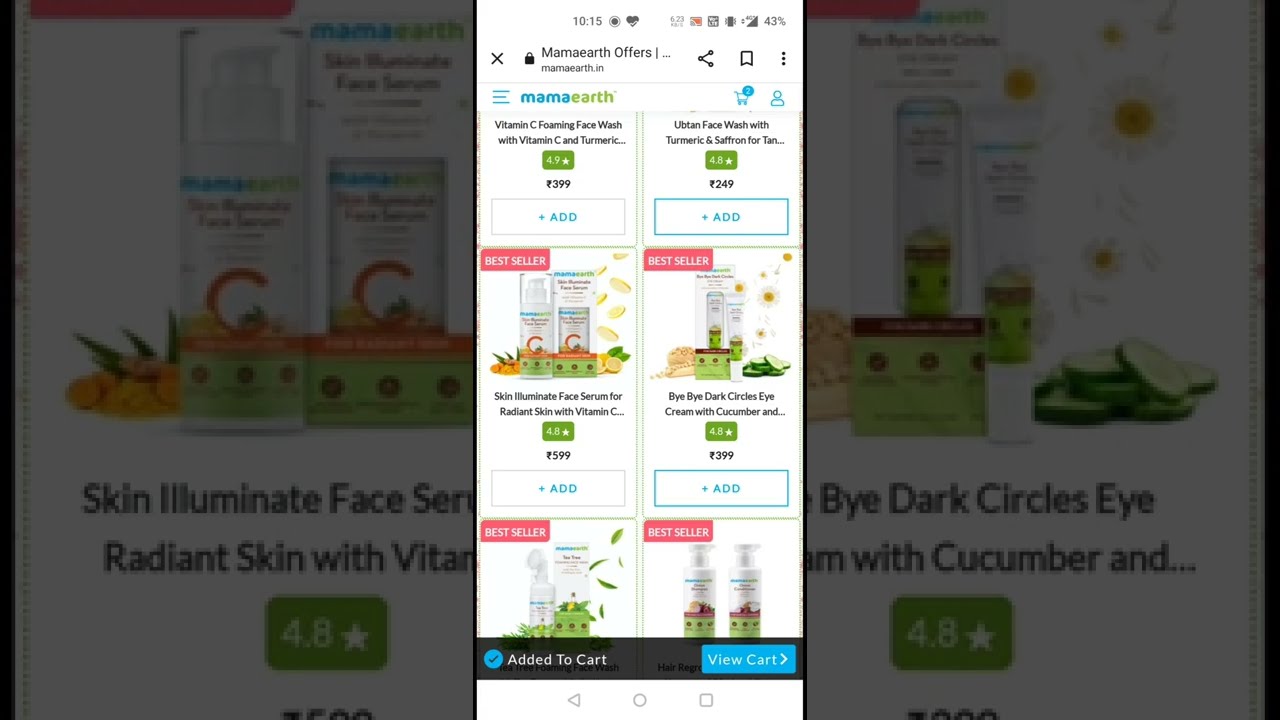 Mama earth Products Sale  🤑|| Rs500 cashback || Wow Wednesday offer ||  Skin Care || hair care