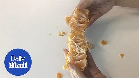 The mandarin peeling hack that puts your slices on a platter