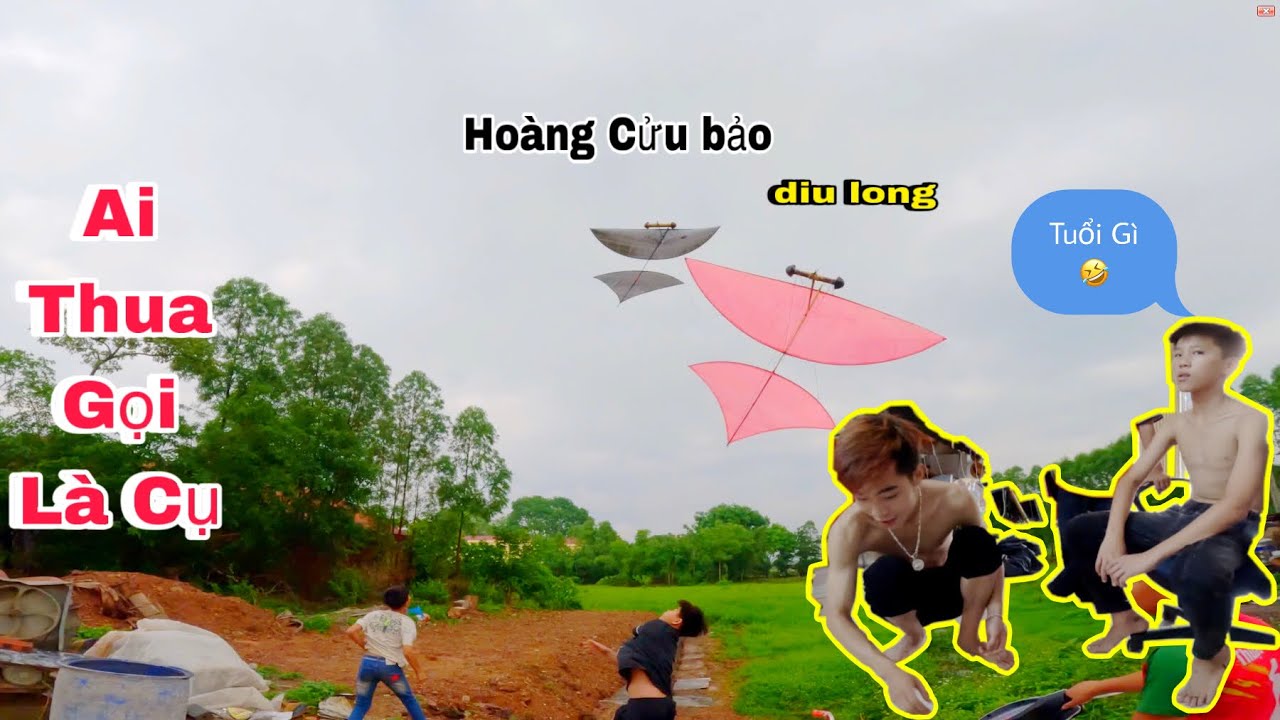 Ba Sói TV | Kèo solo tự làm diều đuôi cá 2m5 diu long và hoàng cửu bảo bản fake ai thua phải gọi Cụ