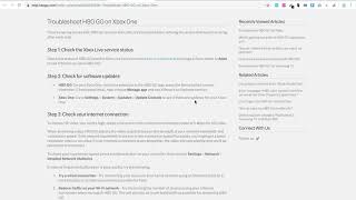 HBO GO not working on Xbox One what to do?