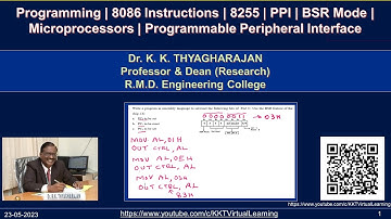 8255 | BSR Mode | PPI |Programming | 8086 Instructions |  Microprocessors