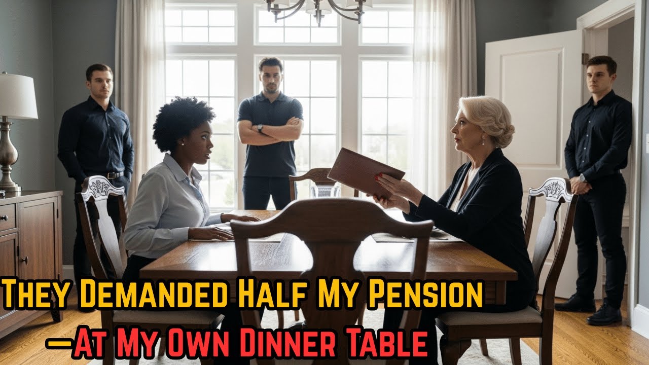 At a Family Meeting, My Husband and His Mother Demanded Half My Pension—They Didn’t Expect My Answer