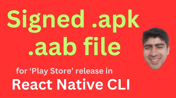 Create Signed apk / aab bundle In React Native CLI | For releasing in Play Store