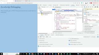 Debugging JavaScript