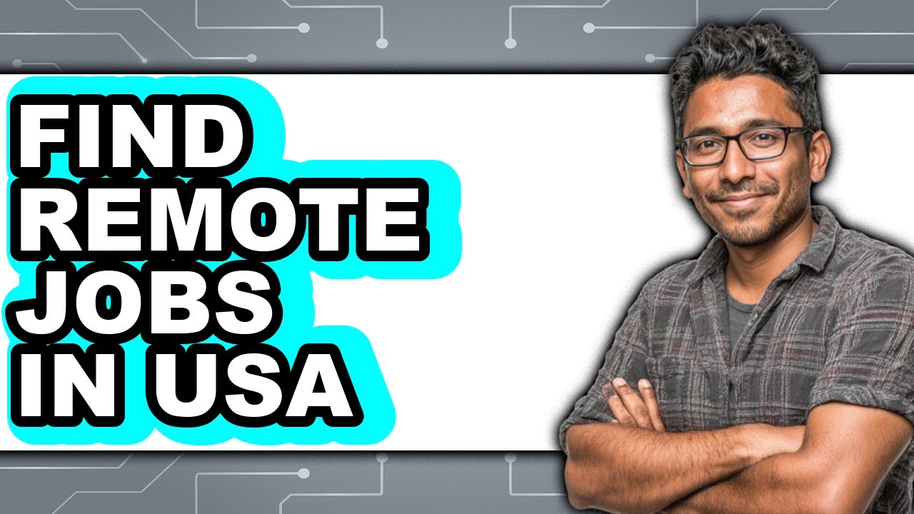 How to Find Remote Jobs in Usa - Step by Step - YouTube