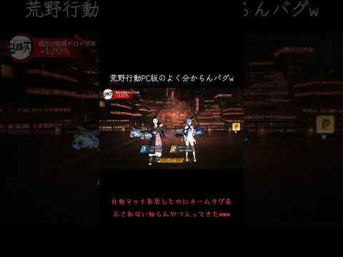 荒野行動PC版の無限城激闘の意味わからんすぎるバグ