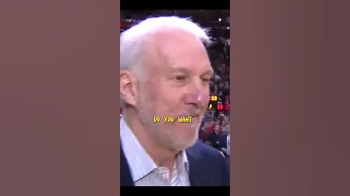 Coach Popovich funniest interview moment #basketball #sport #shorts