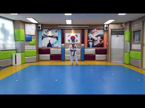 강철태권도/초등부/공인품새/김유준/태극3장