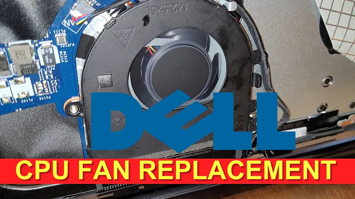 Replacing CPU Cooling Fan Dell Latitude 3590 L3590 E3590 Inspiron 15 5570 5575 5770 & Vostro